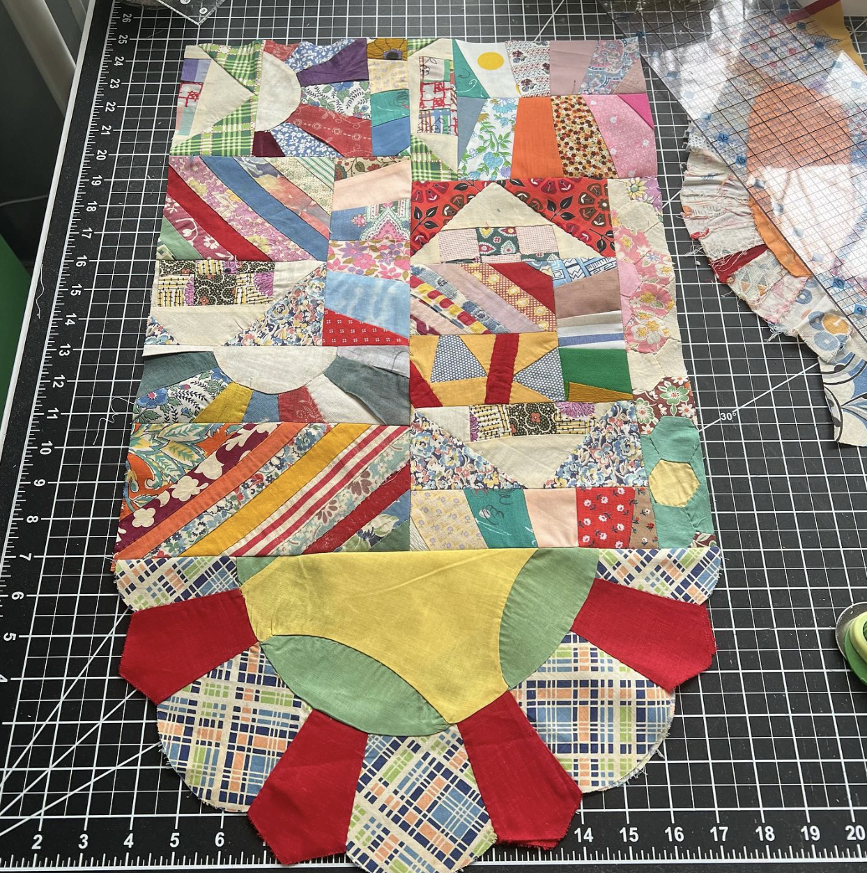 Uncovering the History and Creating Art: The Story Behind a Fun Quilt Made from Discarded Pieces